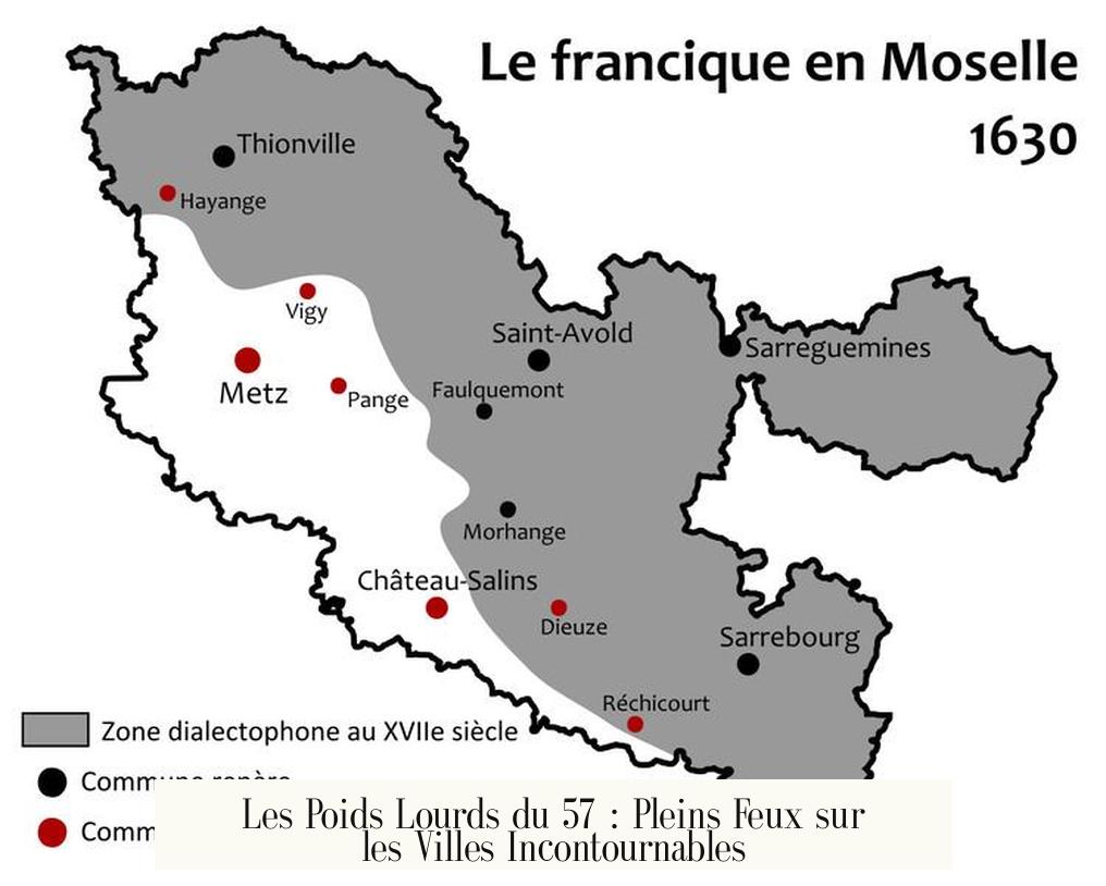 Les Poids Lourds du 57 : Pleins Feux sur les Villes Incontournables