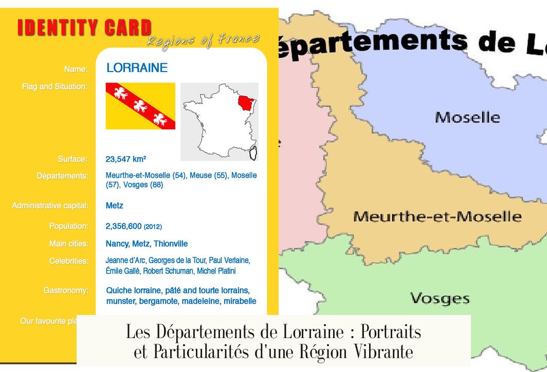 Les Départements de Lorraine : Portraits et Particularités d'une Région Vibrante